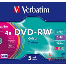 DVD-RW Verbatim 4x slim color